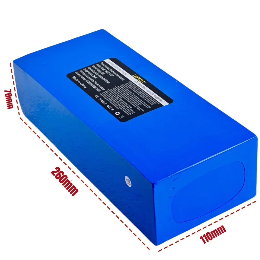 100% original 18650 14S5P battery pack 52V 1500mAh rechargeable battery suitable for balance car, bicycle, scooter and tricycle
