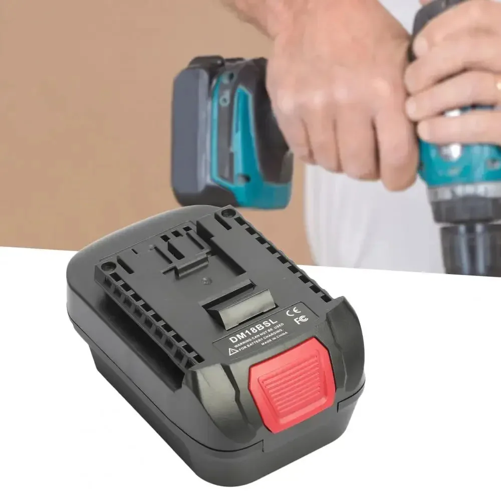 Batteriekonverter-Adapter DM18BSL für Milwakee 18 V und für Dewalt 20 V Li-Ion-Akku. Wird für Bosch 18 V Werkzeugakku verwendet
