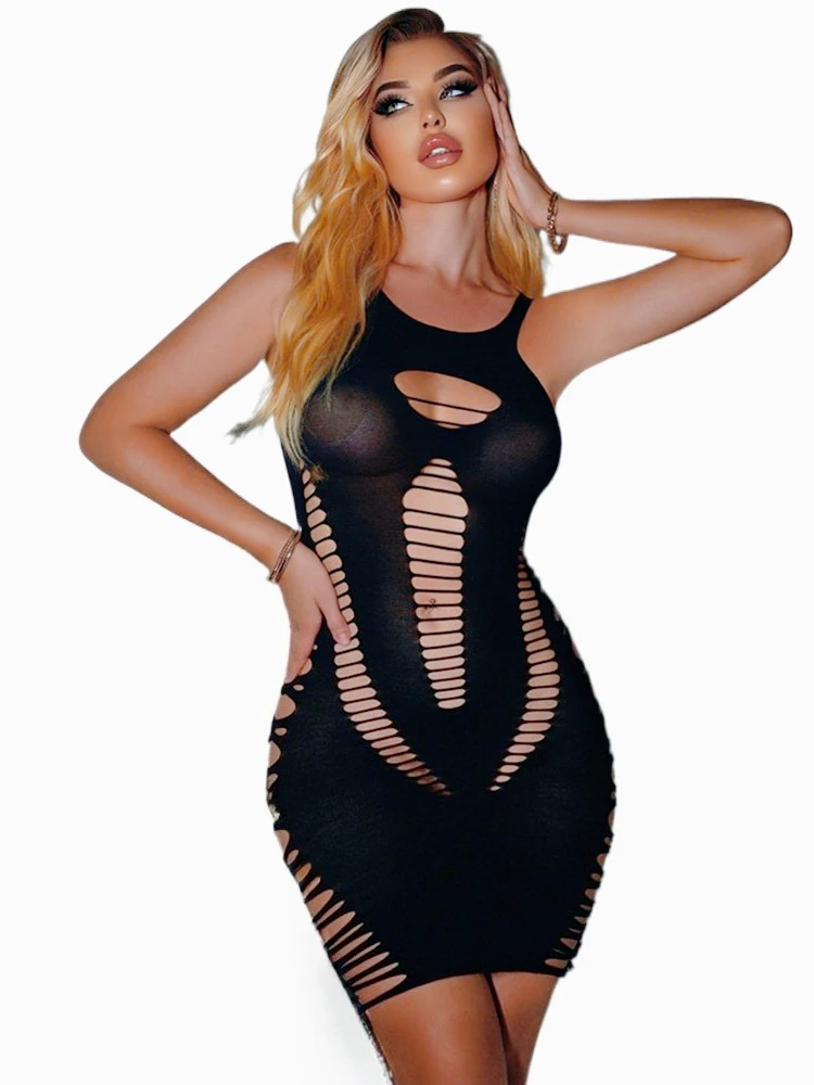 HOT Sexy Sleepwear Lingerie Dress BODYSUIT Mesh Floral Body Stocking Temptation Intimate Catsuit Nightwear Wedding Night Dress