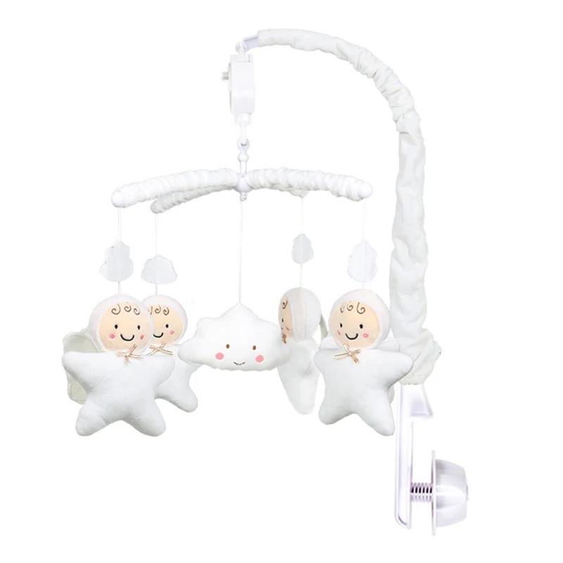 

Windup Move Music Box Musical Baby Musical Crib Mobile Toy for Baby Bells Frame Arm Bracket Hanging Toy