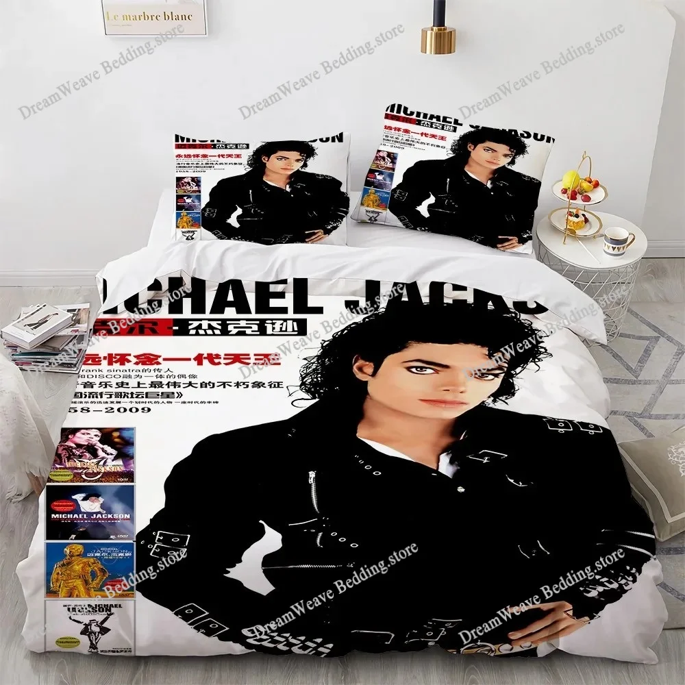 

3D Printed Michael Jackson Bedding Set Duvet Covers Pillowcases Comforter Bedding Set Bedclothes Textile Home Queen King Single