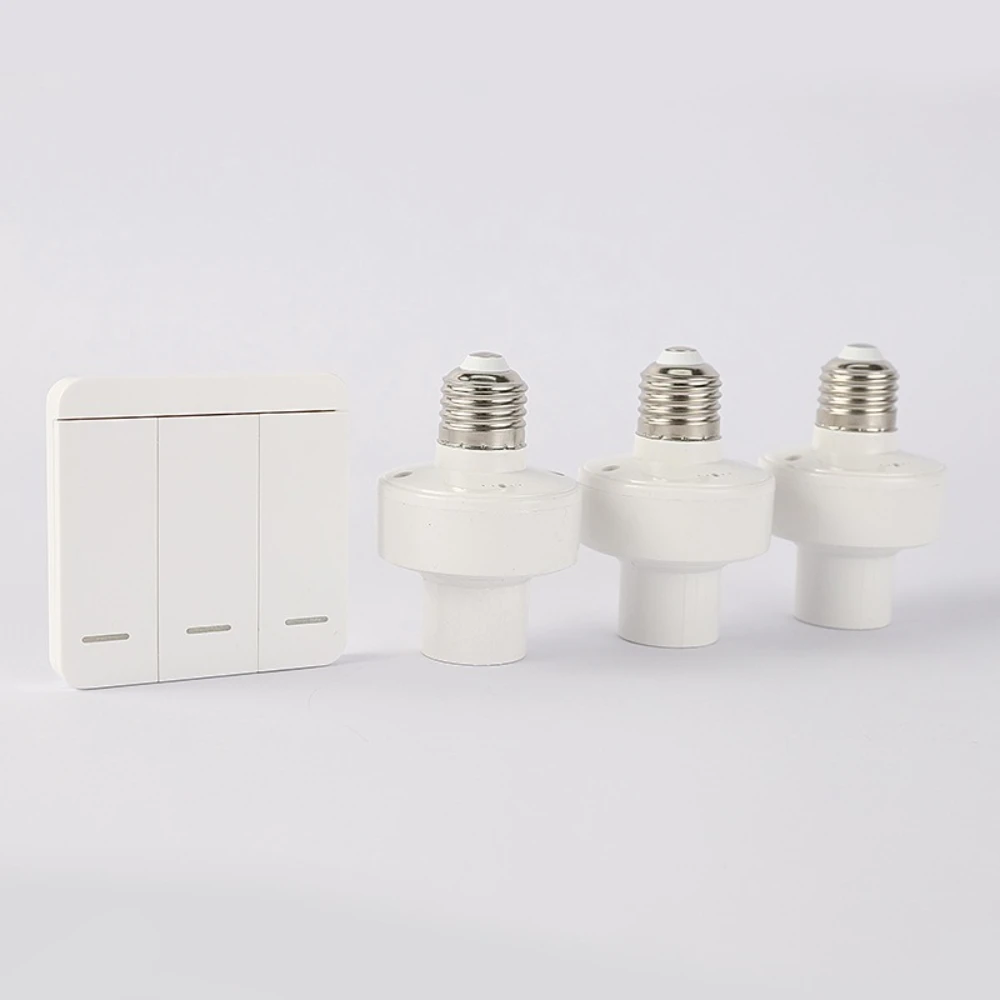 Factory Direct Sale: Home Wall Switch, Wireless Remote Control Switch. E27 Lamp Holder, No Wiring Needed, Twist-on Installation.
