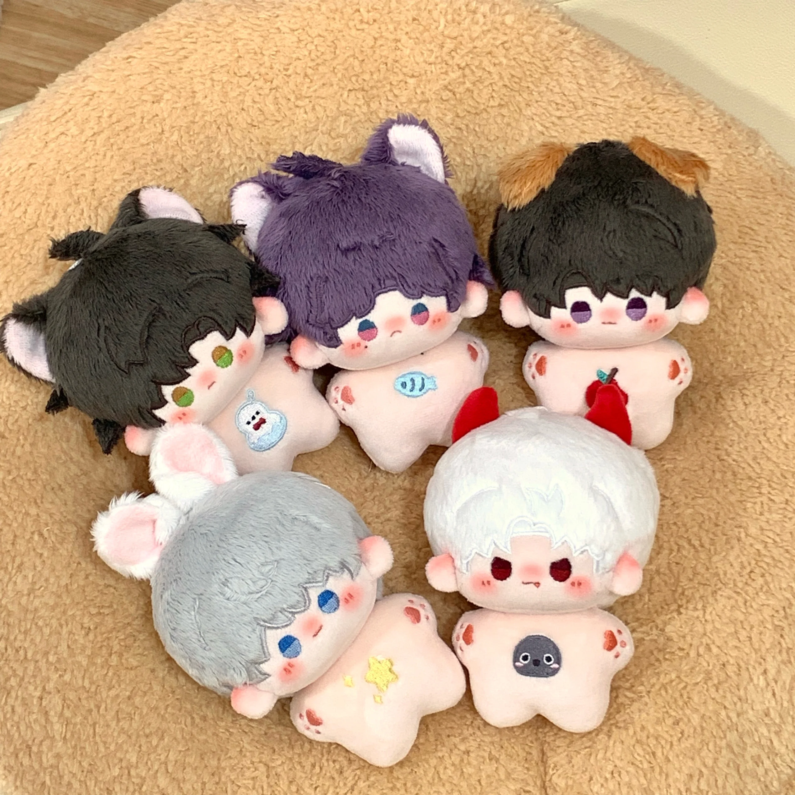Liefde en Deepspace 10 cm Mini Katoenen Pop Rafayel Sylus Zayne Xavier Caleb Leuke Fanmade Originele Anime Otome Game Plushie Gift