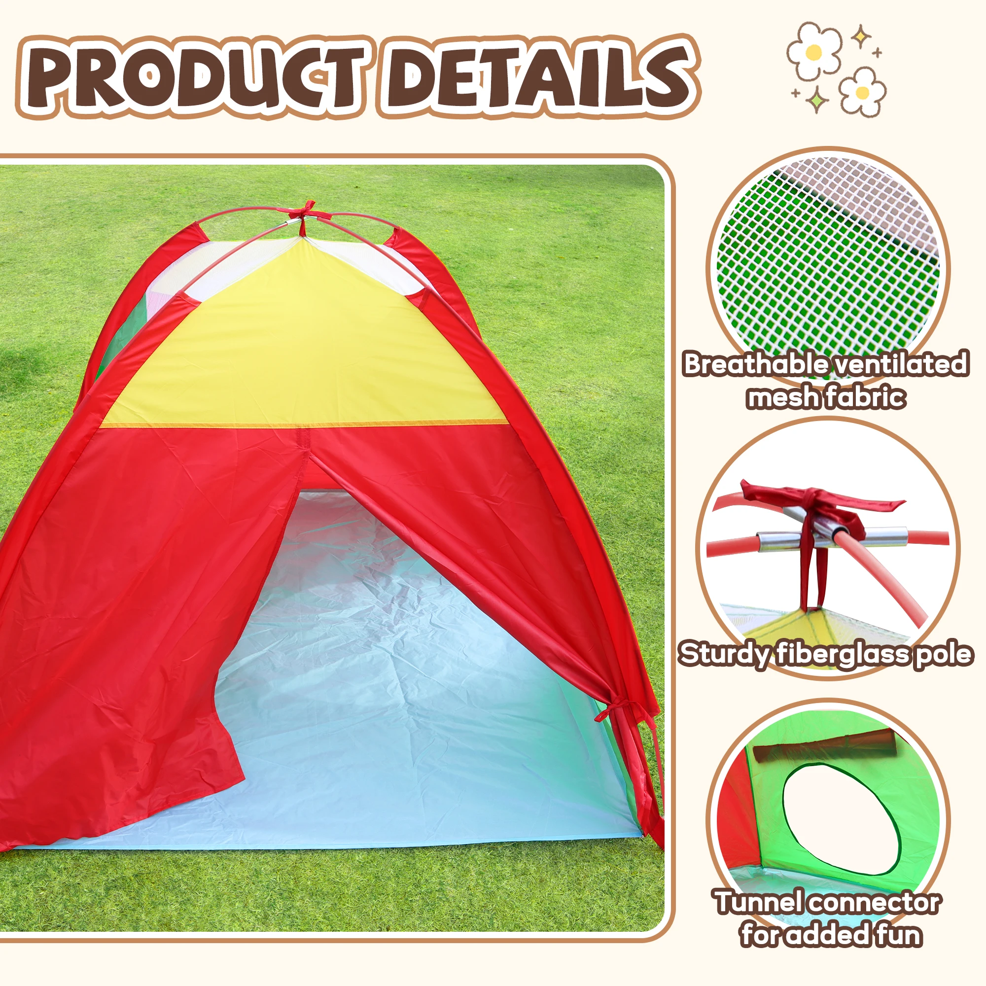 Tente de jeu pour enfants, maison de jeux pour garçons et filles, ensemble de tente de plage pop-up imaginative pour tout-petits, cadeau amusant d'intérieur et d'extérieur