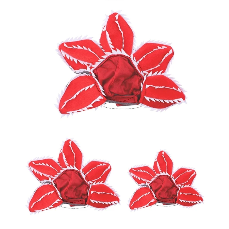 

Pet Hat Costume Demogorgon Hat Props Headwear Soft Kitten Scary Flowers Dropship