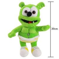 30cm Singing Gummy Plush Toys With Music Voice Gummy Bear Stuffed Dolls Peluche Sounding Bear Plushie Toys Baby Toys for Kids