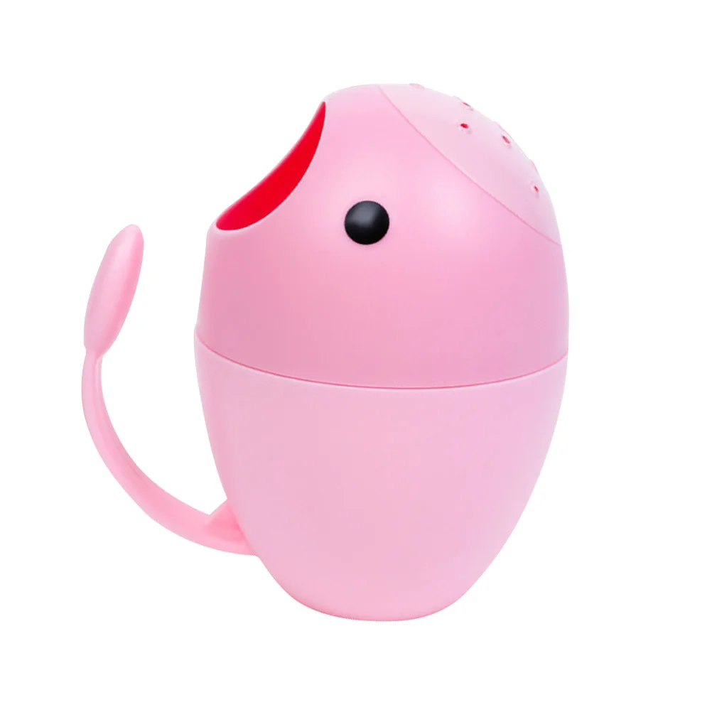 ملعقة مياه استحمام للأطفال على شكل بيضة، كوب غسيل حمام وردي، تصميم كبير لحقن الفم، مغرفة مياه، حاوية شطف الشامبو للسفر المنزلي