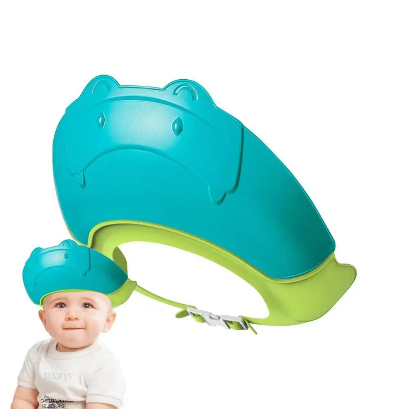 

Bath Hat For Babies Adjustable Shampoo Hat Baby Bath Visor Lightweight Baby Shower Head Cover Universal Baby Bath Hat Shield For