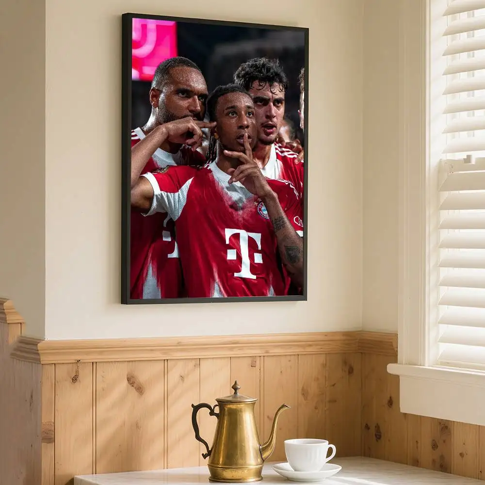 ملصق أبطال بايرن ميونيخ، ملصق فني ذاتي اللصق مقاوم للماء، ديكور جدار غرفة القهوة والبار #3