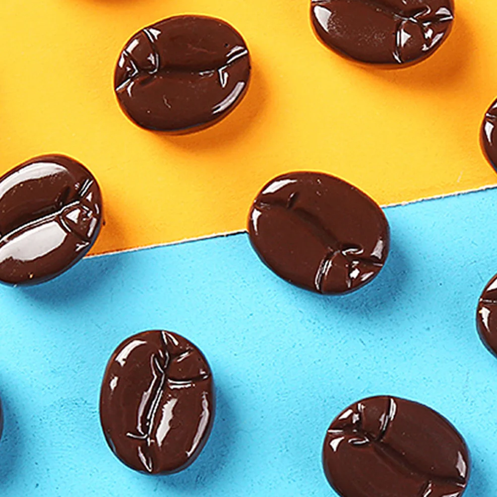 

25pcs Artificial Coffee Bean Simulation Coffee Bean Realistic Coffee Bean Models Artificial Coffee Beans