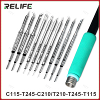 RELIFE Super Fine C210 T245 C245 Soldering Tip C115 Soldering Iron Tip for GVM T210 GVM T115 Professional Soldering Station