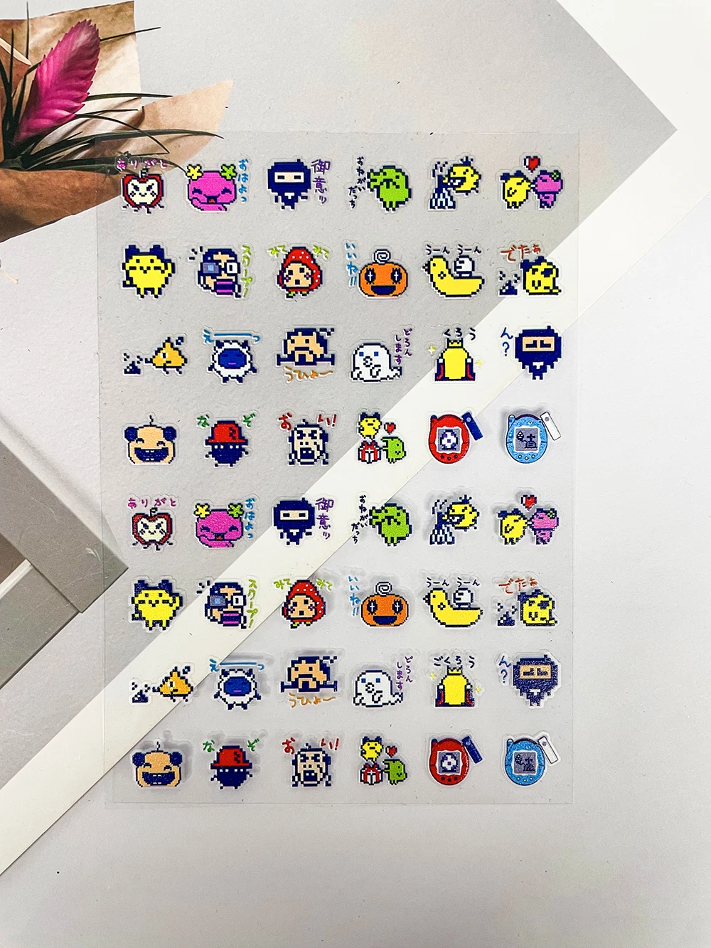 Lindos animales japoneses Mini Diy pegatinas para decoración de uñas 3D dibujos animados coreanos garabato alivio autoadhesivo Scrapbooking pegatinas para decoración de uñas