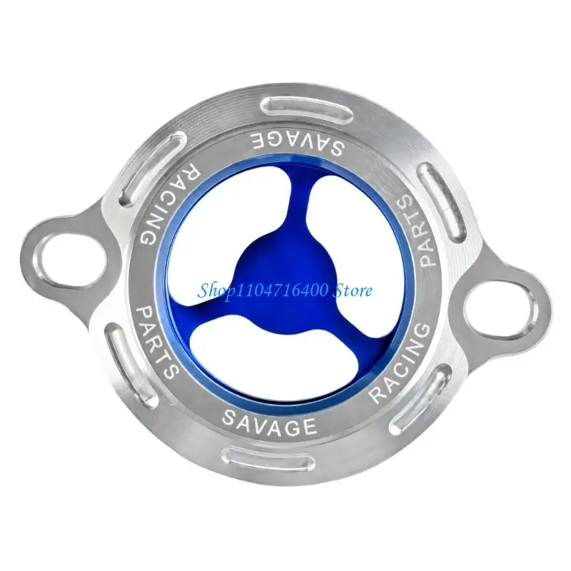 y1gd Engine Oil Filter Cover for KLR650 1987-2024, Machined Aluminum Part with Anodized Finish for Direct Replacement