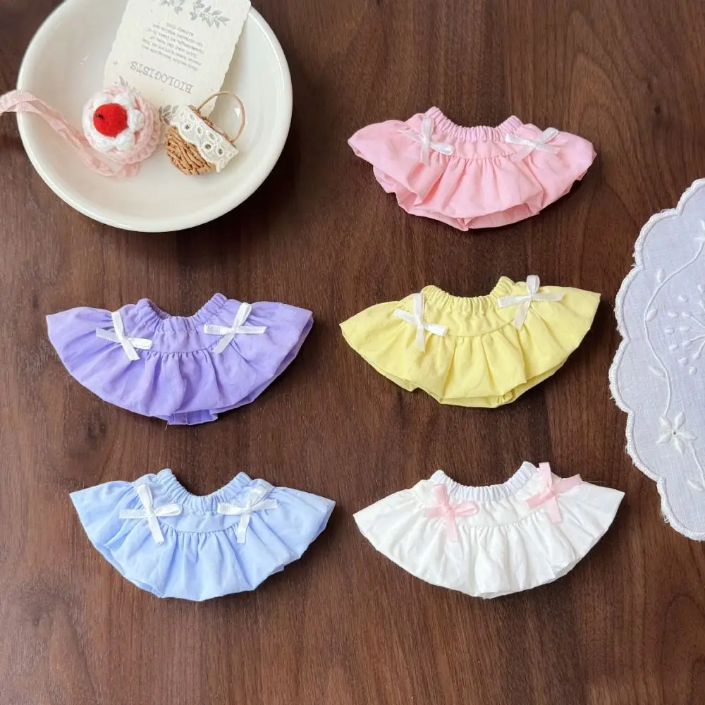 Fashion Cotton Doll Princess Dress Sweet Floral Bud Academy Style Dresses Skirt Accessories with Bow Cute for 10~17cm Doll