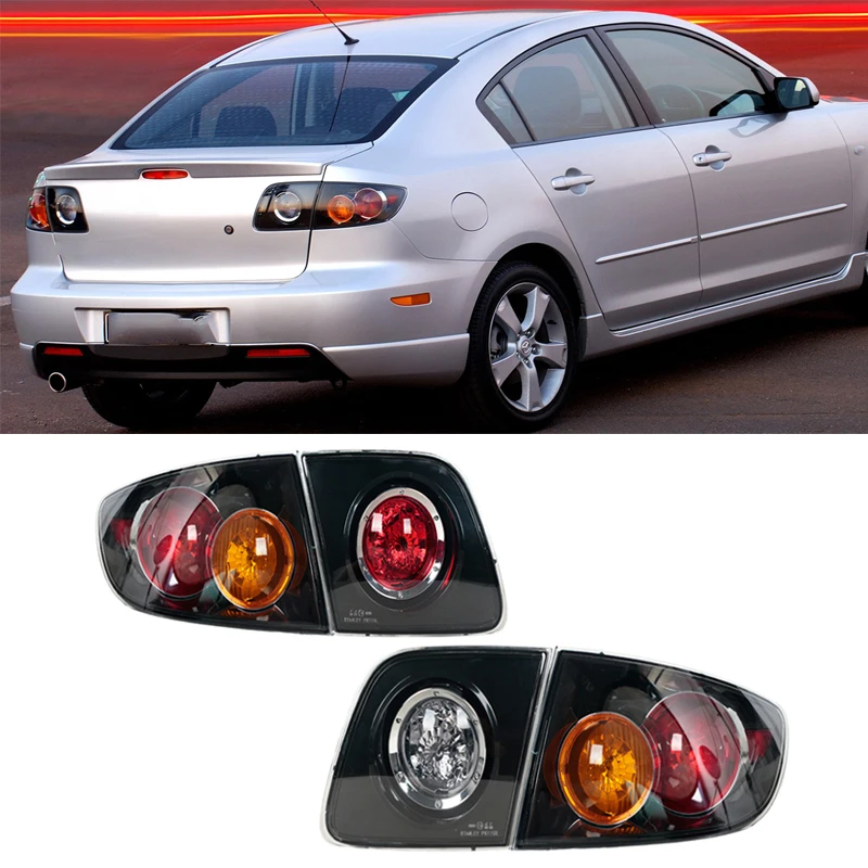 For Mazda 3 Sedan 2004-2010 Body Parts Outer Tail Light Rear Brake Lamp Turn Signal Light Assembly Car Accessories