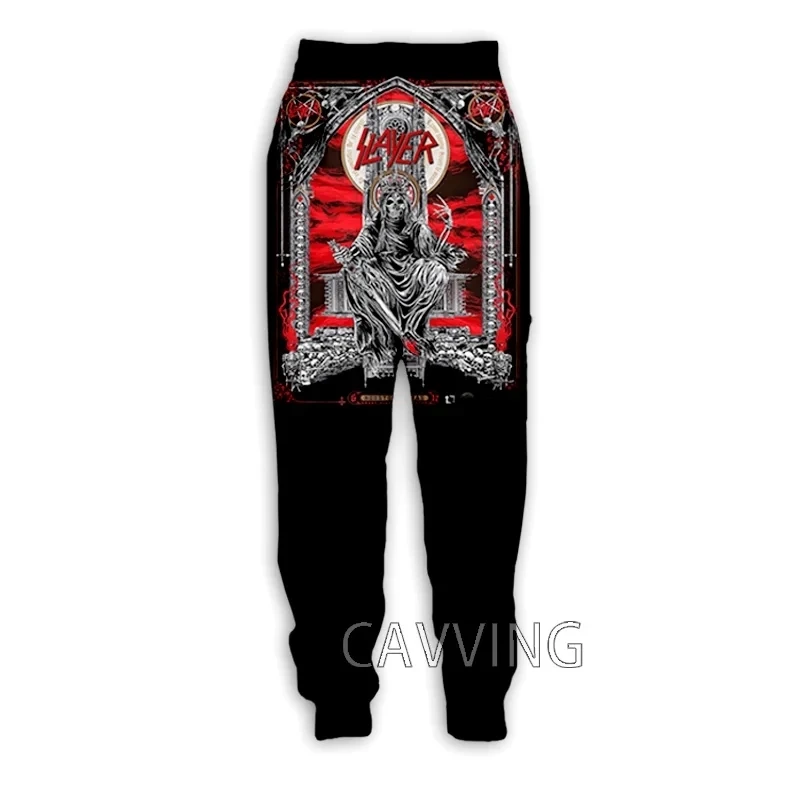 Neujahr 3D-Druck Slayer Rock Band Y2k Hosen Mann Jogging hose Casual Fashion Sport Straight Jogging Hose für T01 Golf Camping