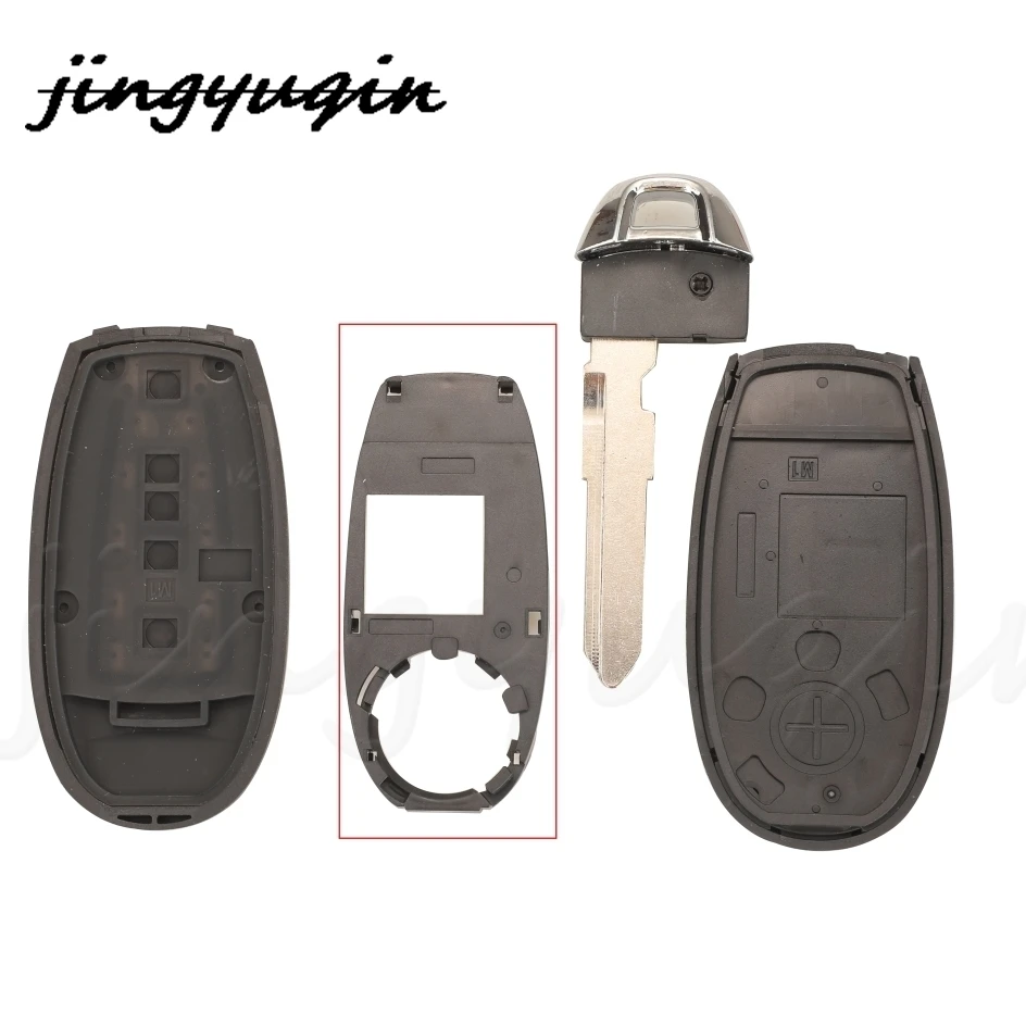 Jingyuqin 2/3 Buttons Remote Smart Car Key Shell Case Cover For Suzuki Swift SX4 Vitara 2010-2016 TS008 / TS007 Fob HU133R Blade