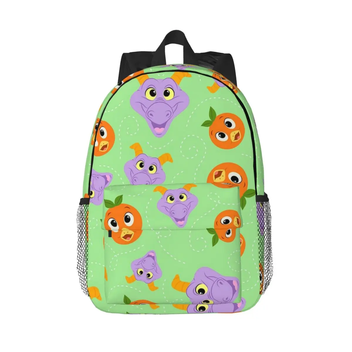 Festival Fresh - Figment And Orange Bird Backpacks Teenager Bookbag Fashion Students School Bags Travel Rucksack Shoulder Bag