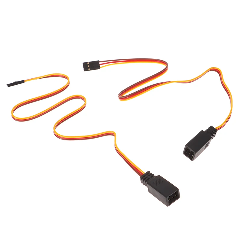 1PC Remote Control Car Toy Cable Servo Fan Extender 1 To 2/3 Y Wire 350mm 1 Drag 3 Line For JR RC Car TRX4 Parts