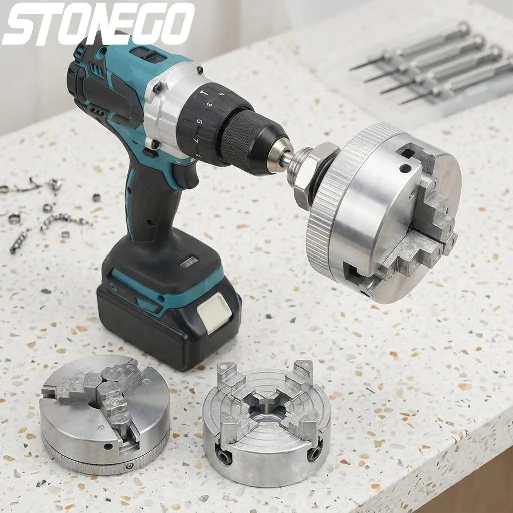 

Heavy Duty Self Centering Electric Lathe Drill Chuck 3 4 Jaws M12x1 Thread High Precision Metalworking Tool