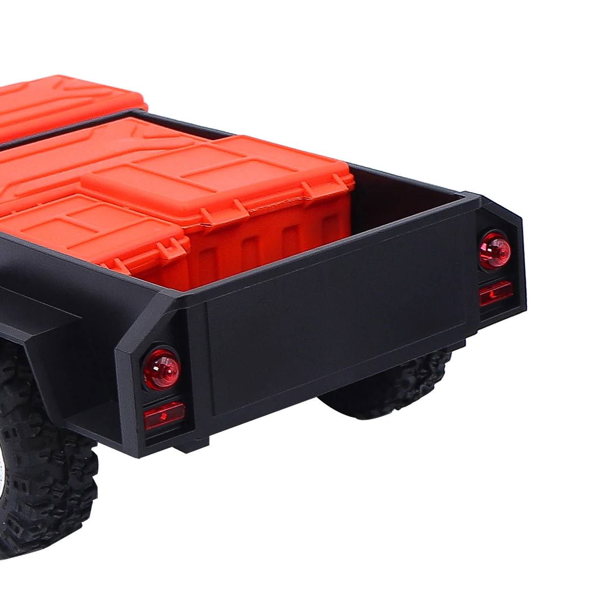 TRX-4M przyczepa użytkowa z zaczepem i skalą do przechowywania 1/18 zdalnie sterowany samochód gąsienicowy TRX4M 1:18 części zamienne