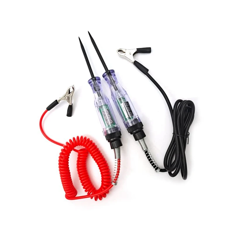 1Set 6V 24V Car Truck Voltage Circuit Tester Diagnostic Probe Test Pen Light Bulb Automobile Polarity Pen