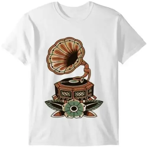 Gramophone Shirt, Music T-shirt T-shirt