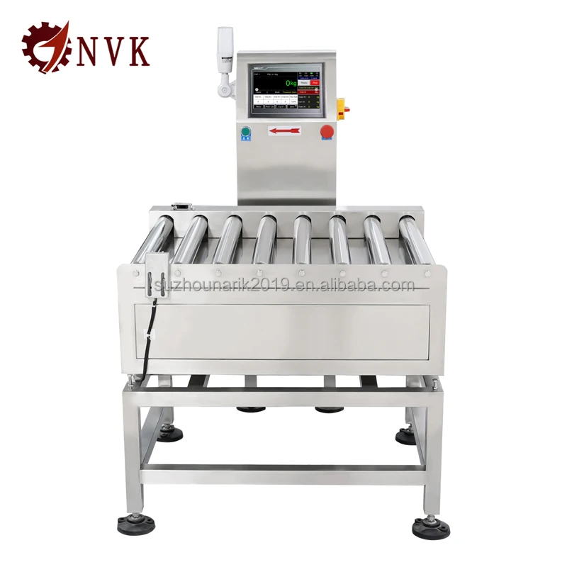 NVK Intelligent Manufacturer with Roller Conveyor Scale Automatic Heavy Duty Check Weigher