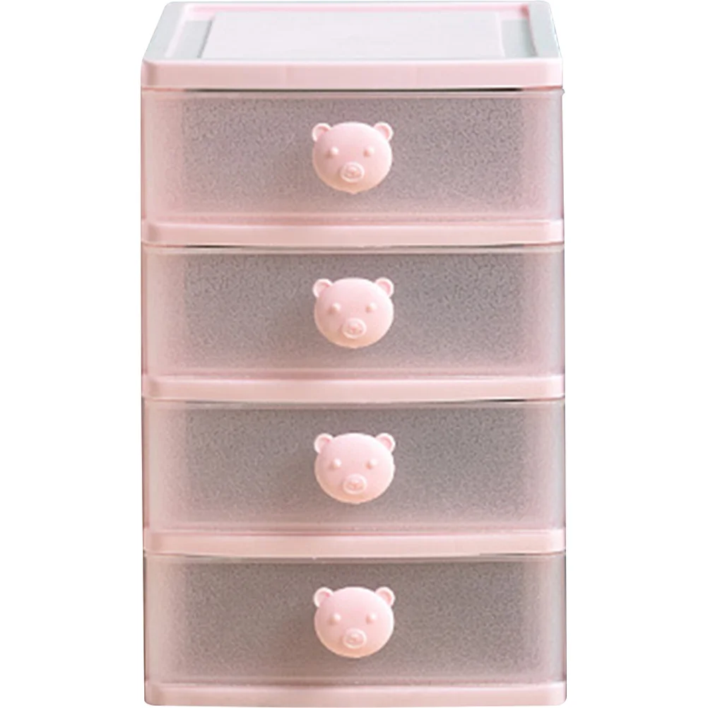 

Drawer Type Desktop Organizer 4-Layer Storage Box Makeup Tools Holder Sundries Organizer Desktop Storage