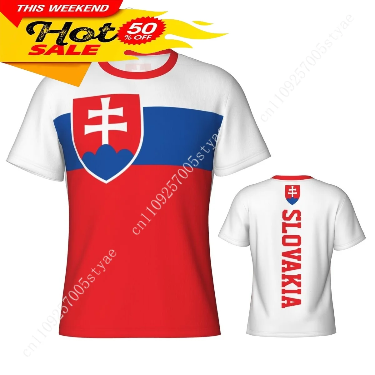 

Slovakia Flag Slovak T Shirt Men Tees 3D Sports Jersey Fashion Soccer Clothes Football Fans Gift Patriotic T-shirt TShirt