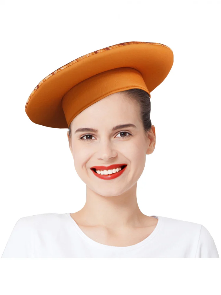 

loween Par Pizza Digital Print Adult Props Cap Performance Cosplay Stage Play Costume Thin Nylon mid Waist Skirt