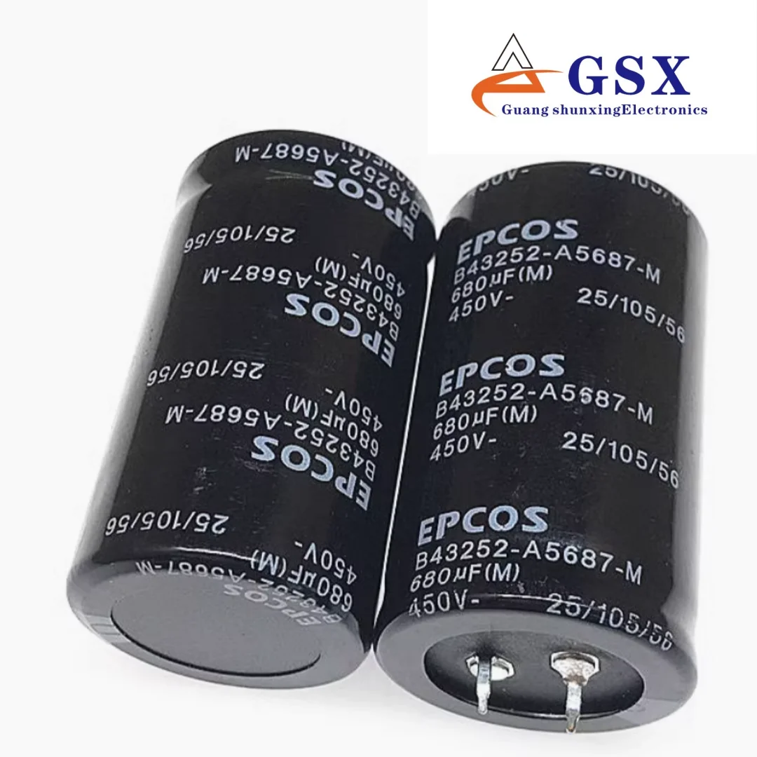 EPCOS imported aluminum electrolytic capacitor 450v680uf 35 * 60 Apcos B43252 105 degrees