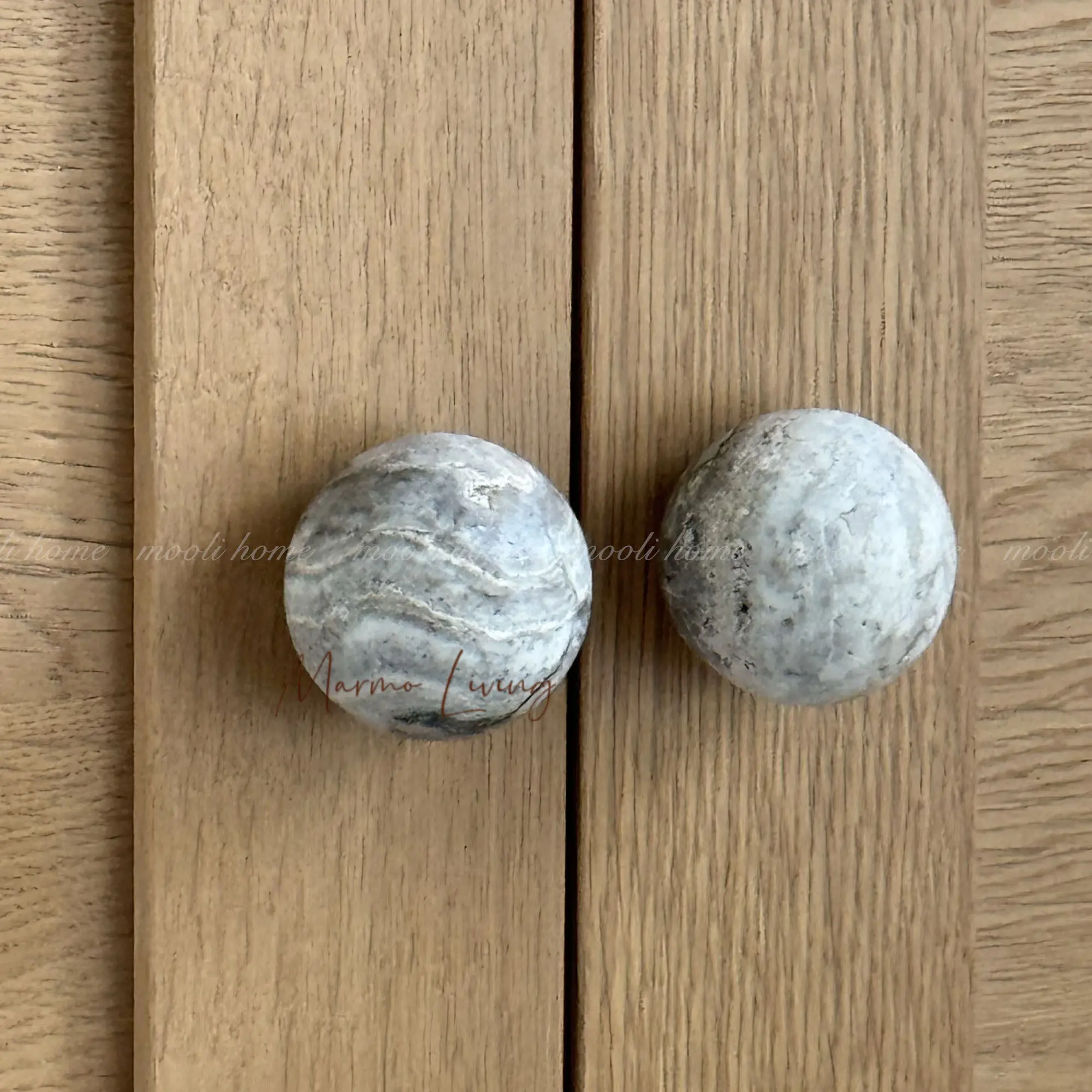 Wabi-sabi Cabinet Drawer Silver Travertine Stone Handles Designer Art High-end Marble Handle Glass Door Ball Knob Pulls