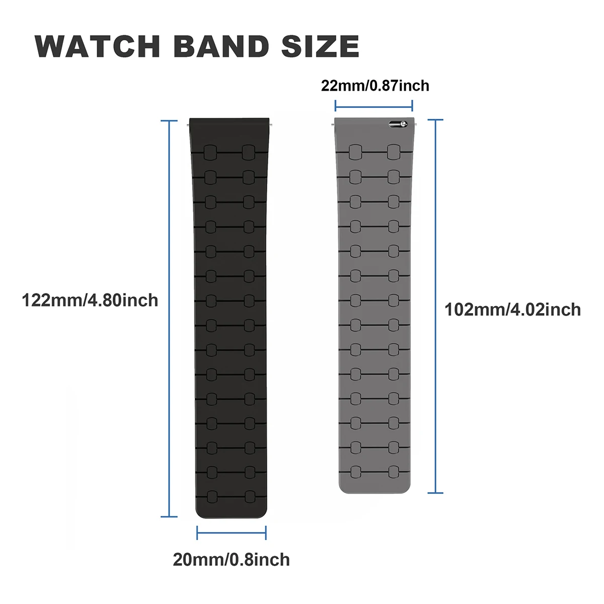 22mm Magnetic Strap for Samsung Galaxy Watch 3 45mm Gear S3 Silicone Bracelet For Huawei Watch Ultimate GT3 4Pro SmartWatch Band