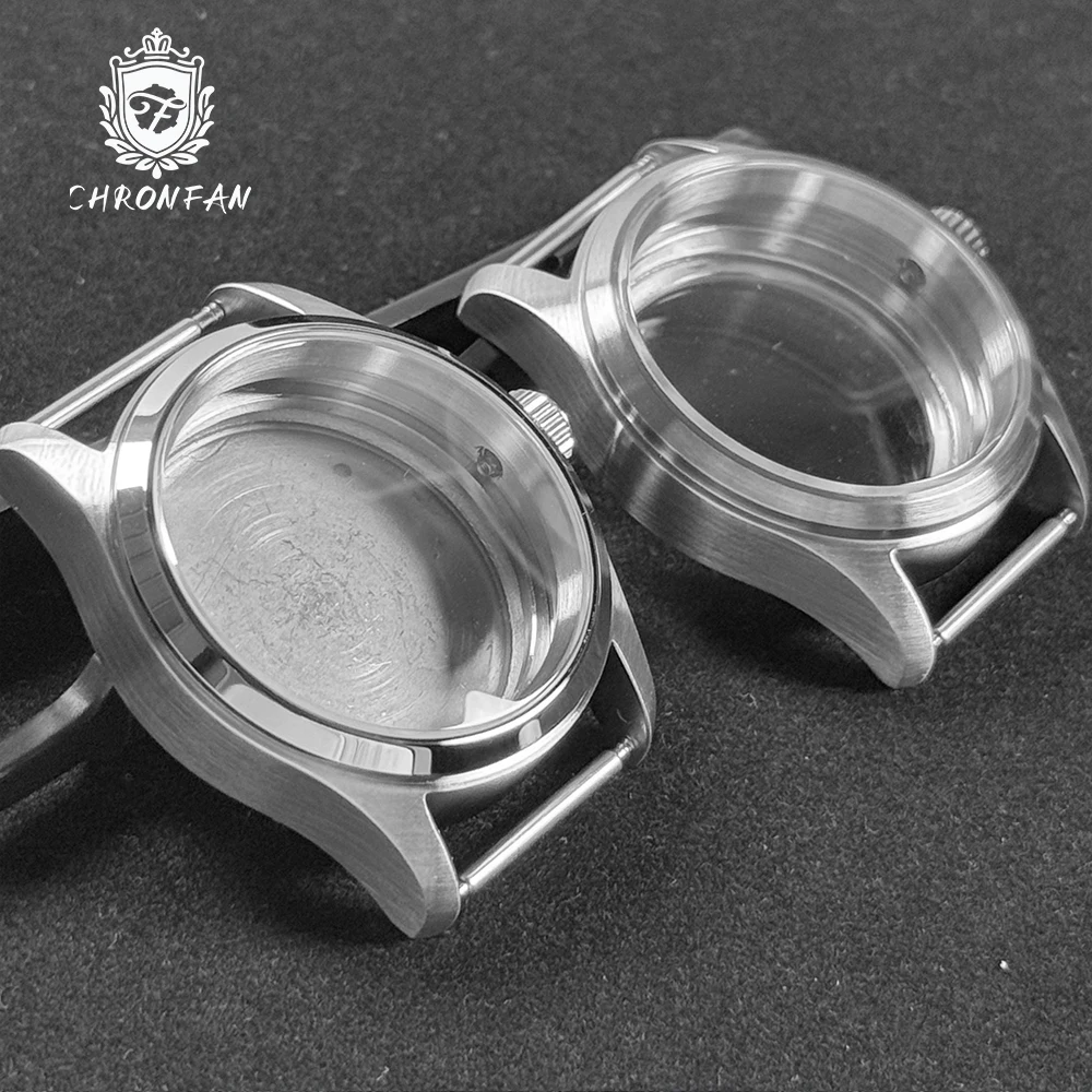 CHRONFAN Pilot Little Prince 36/39mm Arched Glass brushed stainless steel case Sapphire Glass 20ATM Fit NH35 NH35A NH36 Movement