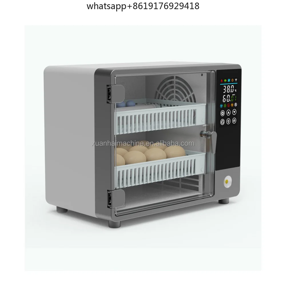 Automatic Intelligent Touch 24-100 Capacity Egg Incubators Roller Type Chicken Quail Egg Hatching Machine for Household AC 220V