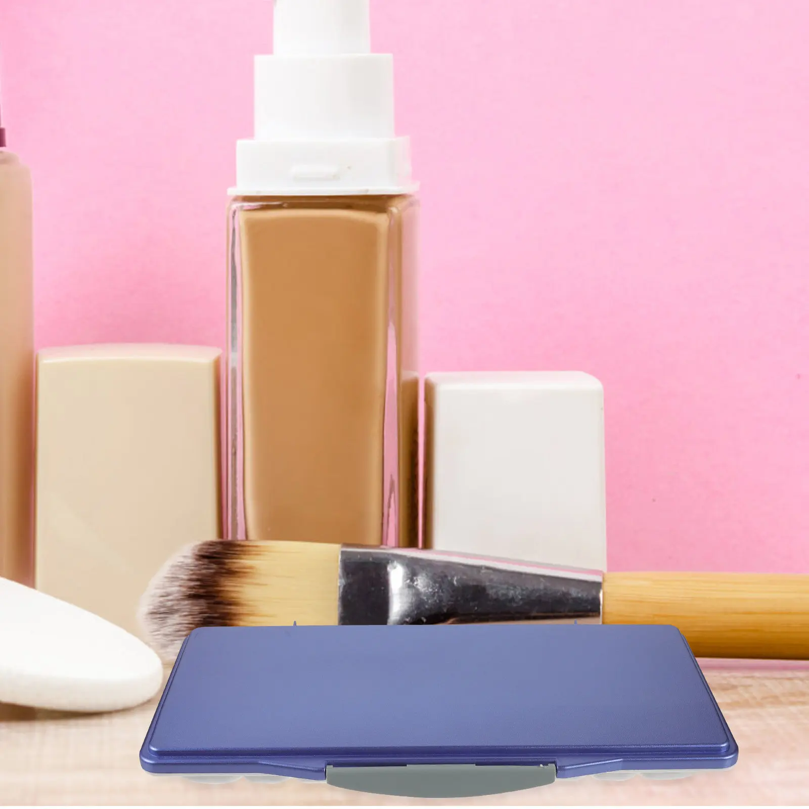 Lightweight Plastic Watercolor Paint Box Reusable Compartments Design for Efficient Color Blending and Long Term Acrylic