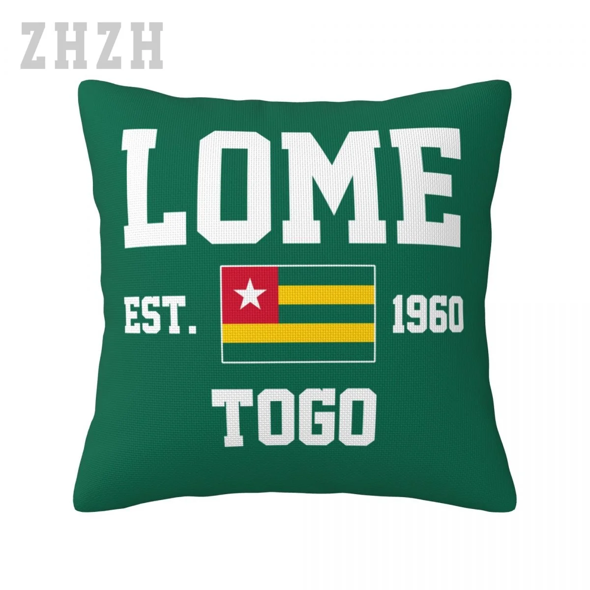 More Styles Linen Pillowcases Togo EST.1960 Lome Capital Throw Pillow Cover Family Home Decor Sofa Car Waist Cushion
