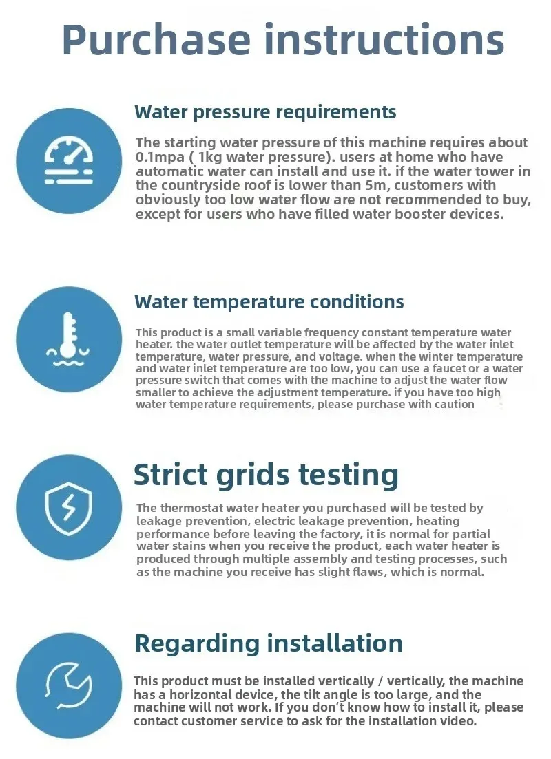 RYK-002 Instant Water Heater 220V 5500W Portable Electric Heater for Bathroom Hot Water Shower Home Kitchen Heating