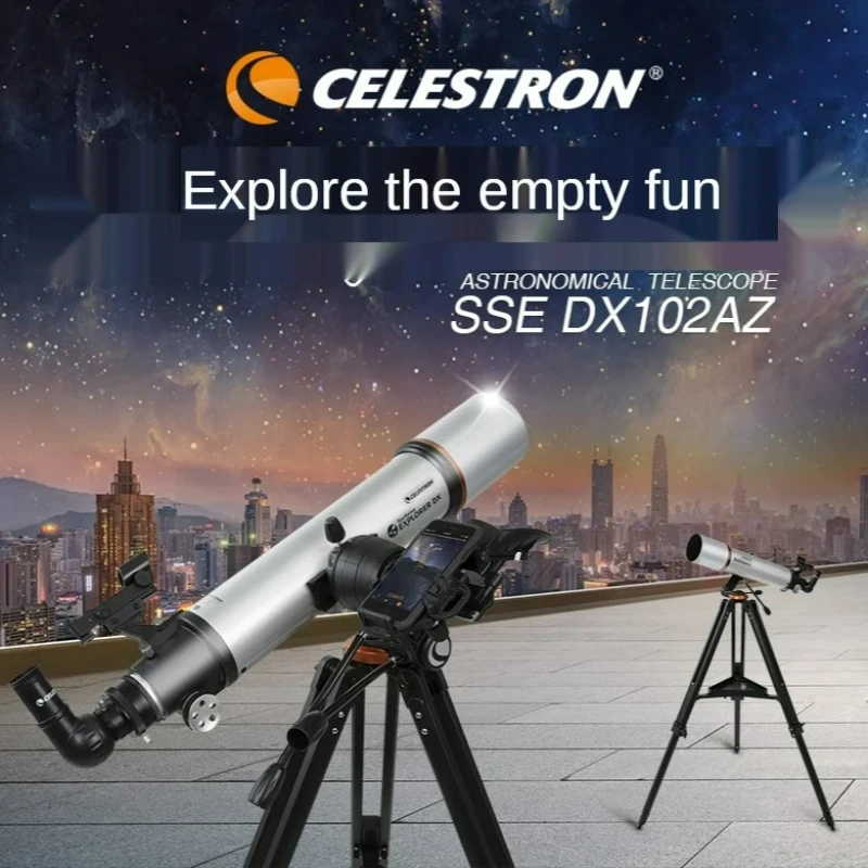 

Астрономический телескоп Celestron SSE DX102AZ 102/660 мм со штативом из алюминиевого сплава StarSense Explorer для смартфона с поддержкой приложения
