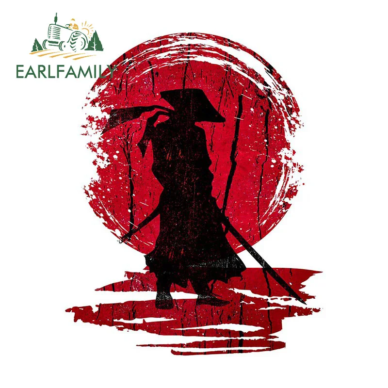 EARLFAMILY 13cm x 10.3cm Japanese Samurai Tattoo Vinyl Car Sticker Occlusion Scratch Rearview Mirror Decal Waterproof Decor - Image 3