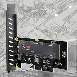 ZoeRax – adaptateur M.2 NVME Pro SSD vers PCIe 4.0, cartes vidéo Pcie pour carte son PC, adaptateur pci express m2