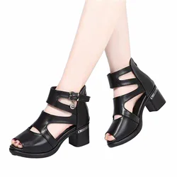 Women Fish Mouth Sandal Solid Color Style Sandals Gift for Christmas Birthday New Year