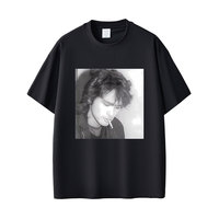 Classic Rusian Rock Band Kino Viktor Tsoi Smoking Graphic T Shirts Men Women Casual Oversized Streetwear Men's Cotton T-shirts