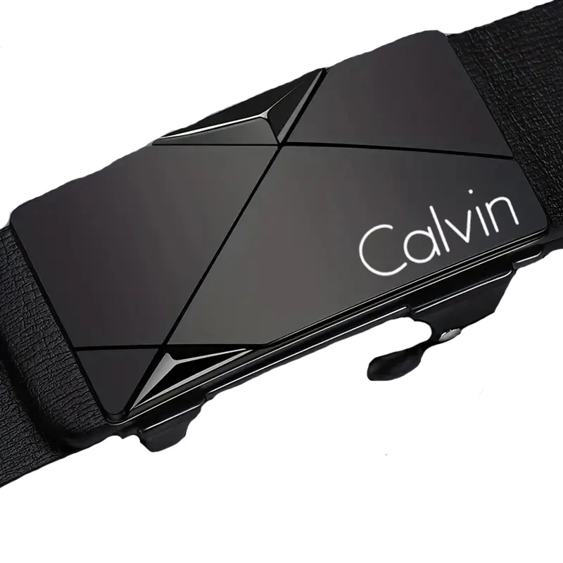 حزام جلد PU أنيق للرجال - أحزمة عصرية للحياة اليومية والترفيه والحفلات والمهرجانات والعمل وإبزيم تلقائي للأعمال