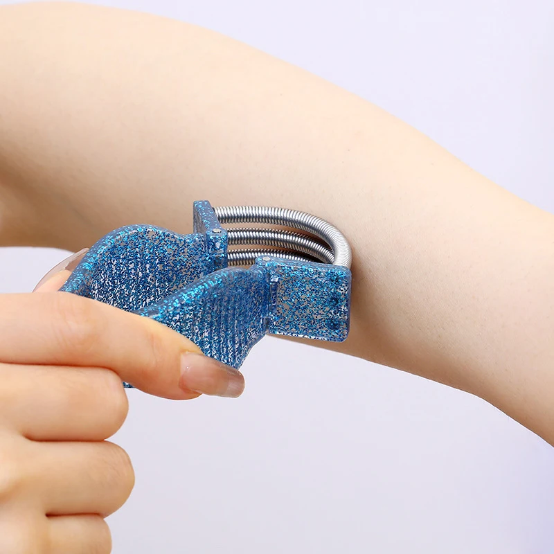 1 Uds. Depiladora Facial, accesorios de herramientas de maquillaje, utensilio para eliminar el vello Facial, depilación Facial Manual para mujeres, depiladora Facial