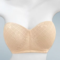 섹시한 여자 레이스 멀티 웨이 Strapless 브래지어 안티 슬립 속옷 여성 하프 컵 컨버터블 란제리 34 36 38 40 B C D E