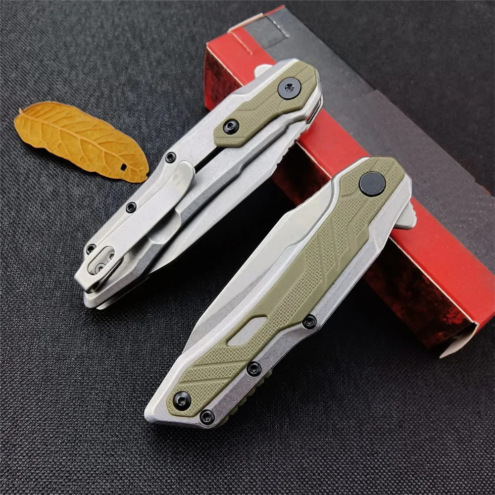 KS 1369 Pocket Folding Knife 8Cr13Mov Blade G10 Handle Knife Outdoor Tactical Survival Camping Portable Hunting Knife