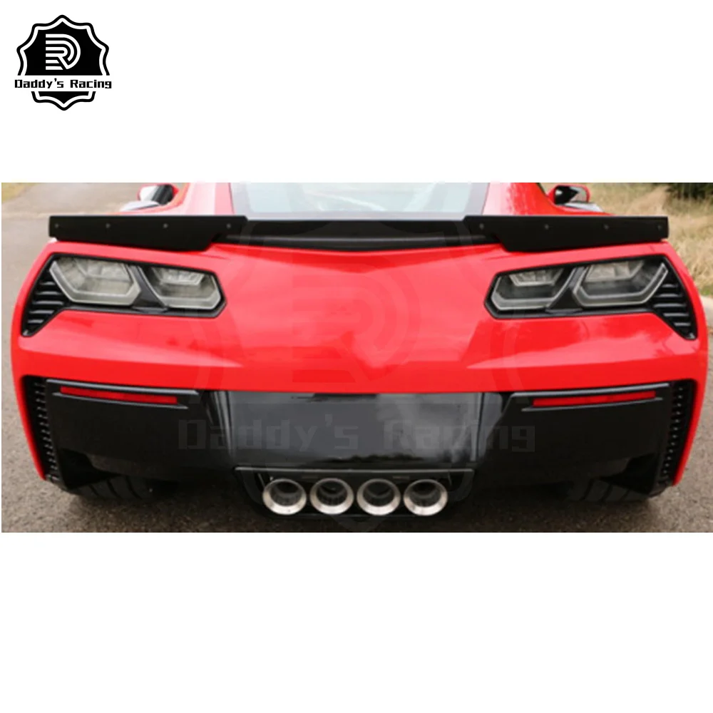 Stage 1 Style Carbon Fiber Rear Trunk Spoiler Wing Fit For Che-vrolet C7 Z06 High Quality 2 PCS