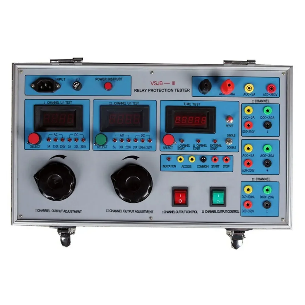 Secondary  Relay Current Protection Test Device Microcomputer Based Relay Test System Tester